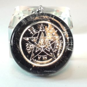 Colgante Orgón Tetragrámaton Obsidiana